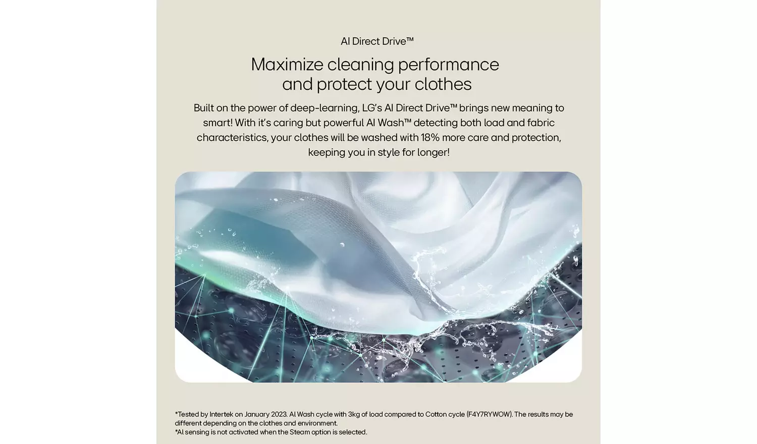 LG F4Y511WBLN1 11KG 1400 Spin Washing Machine - White