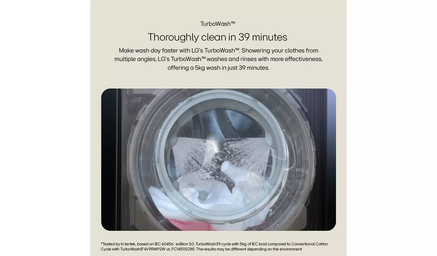 LG F4Y511WBLN1 11KG 1400 Spin Washing Machine - White