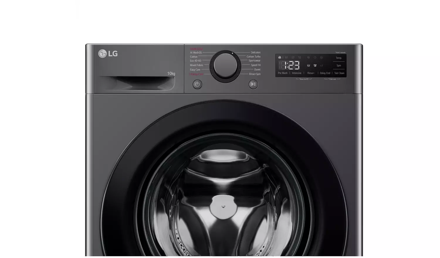 LG F4Y510GBLN1 10KG 1400 Spin Washing Machine - Grey