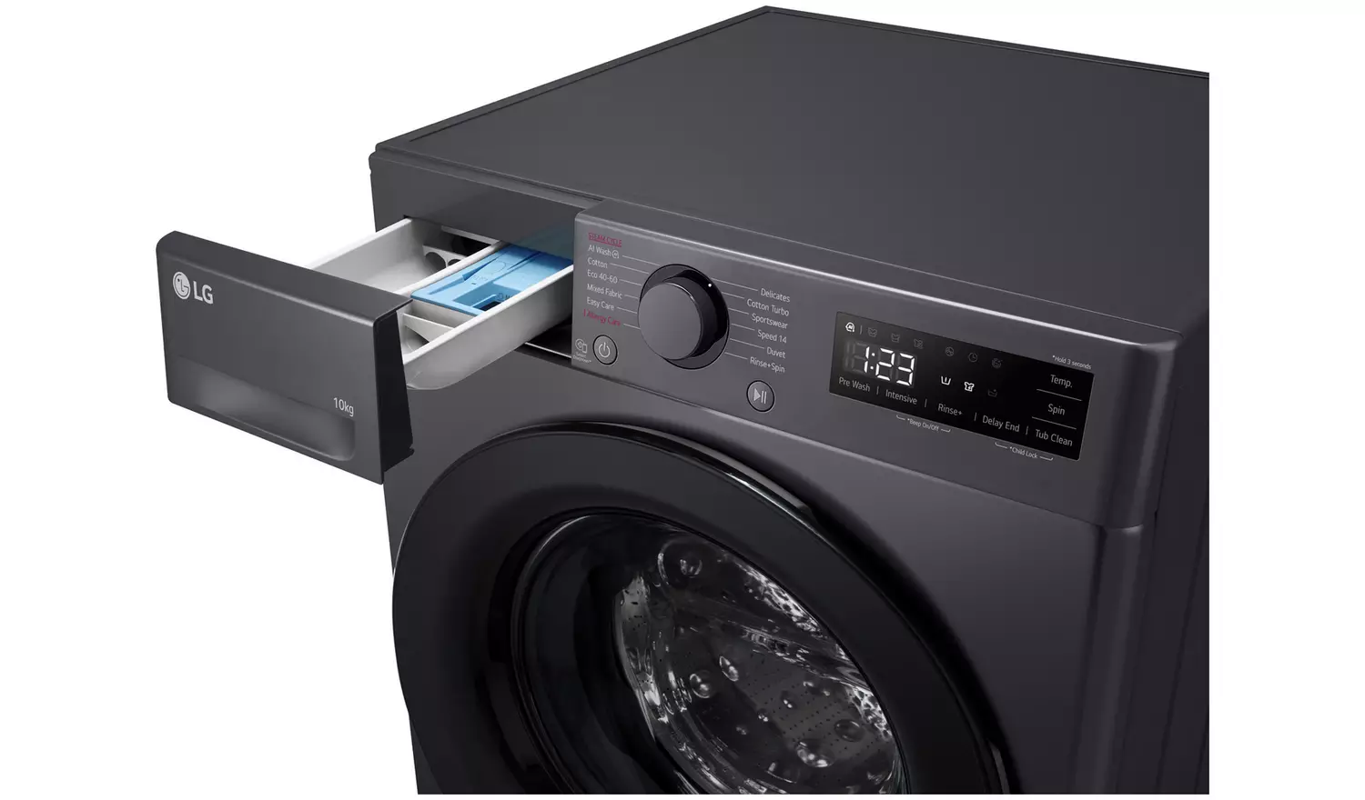 LG F4Y510GBLN1 10KG 1400 Spin Washing Machine - Grey