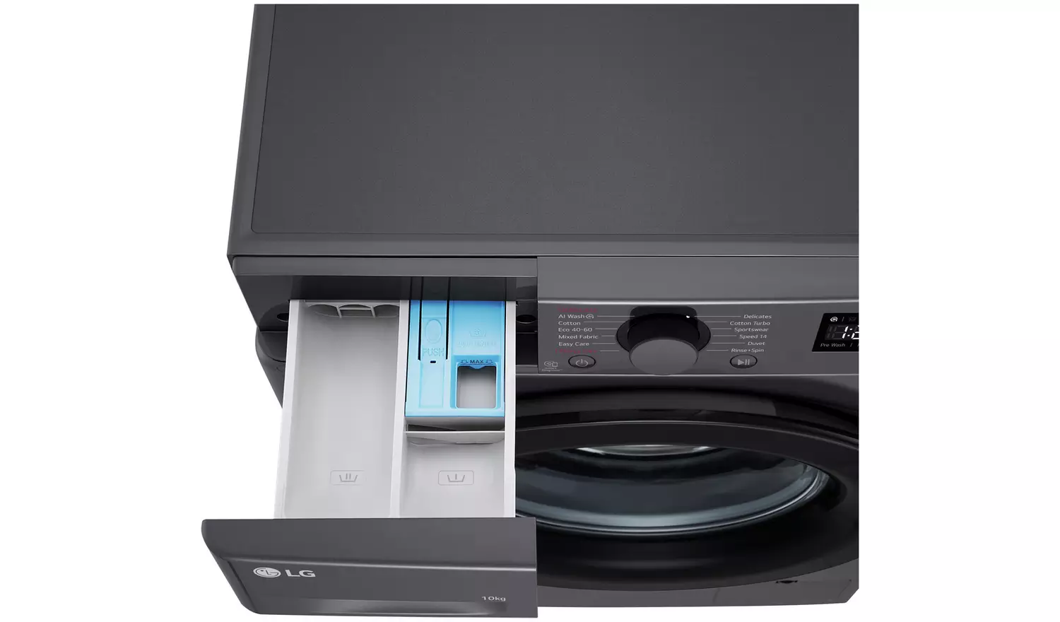 LG F4Y510GBLN1 10KG 1400 Spin Washing Machine - Grey