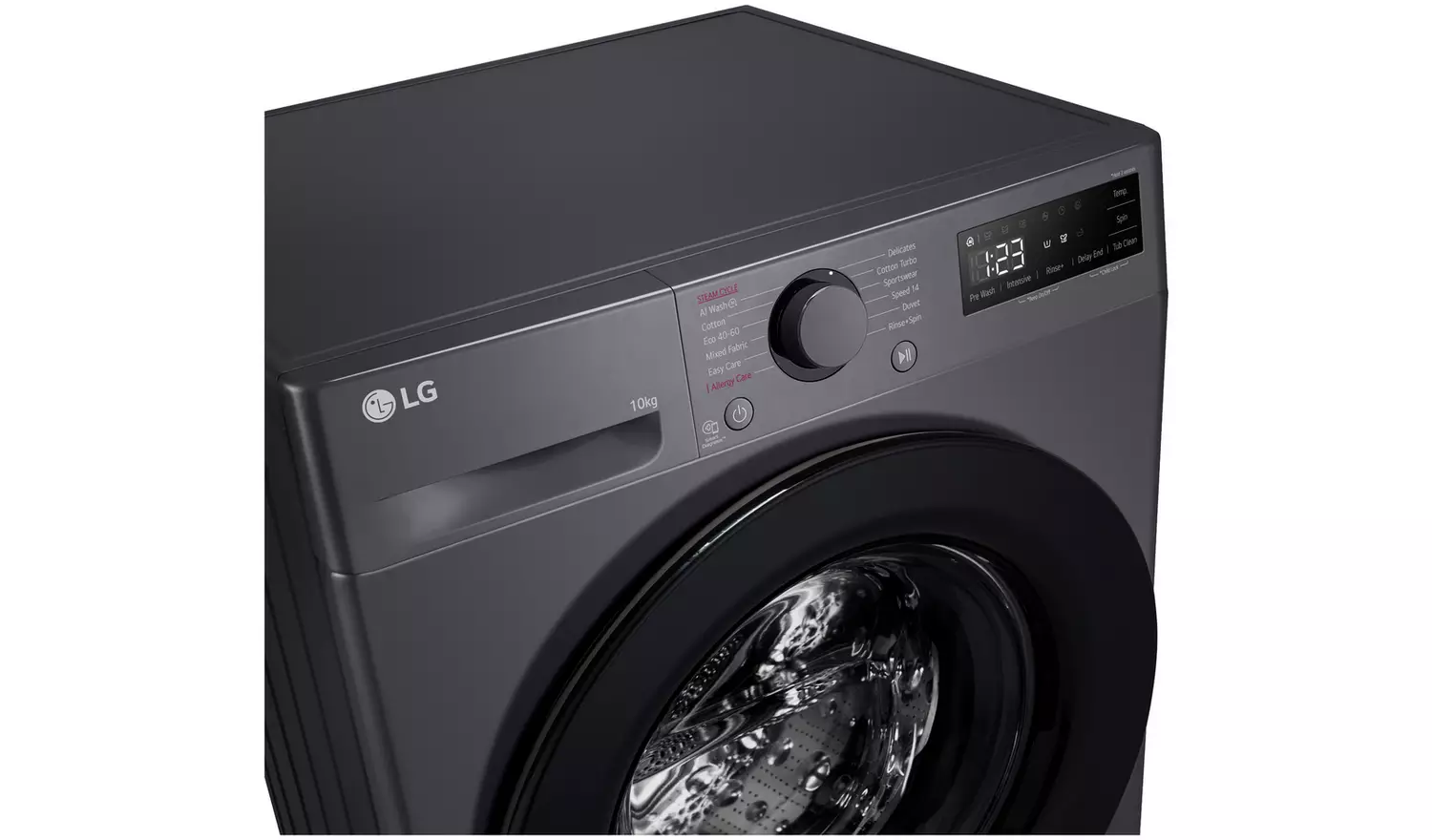 LG F4Y510GBLN1 10KG 1400 Spin Washing Machine - Grey