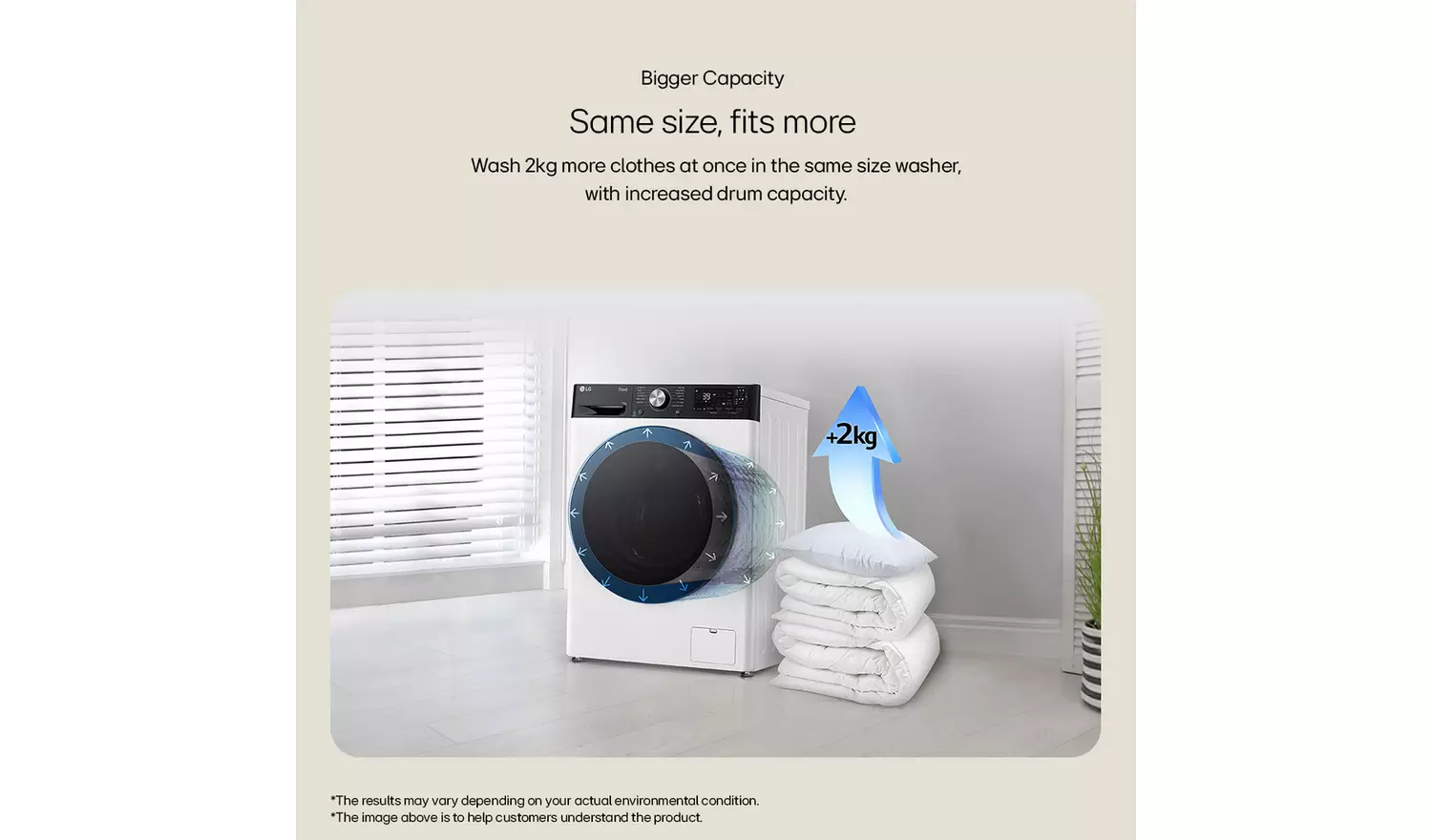 LG F4Y510GBLN1 10KG 1400 Spin Washing Machine - Grey