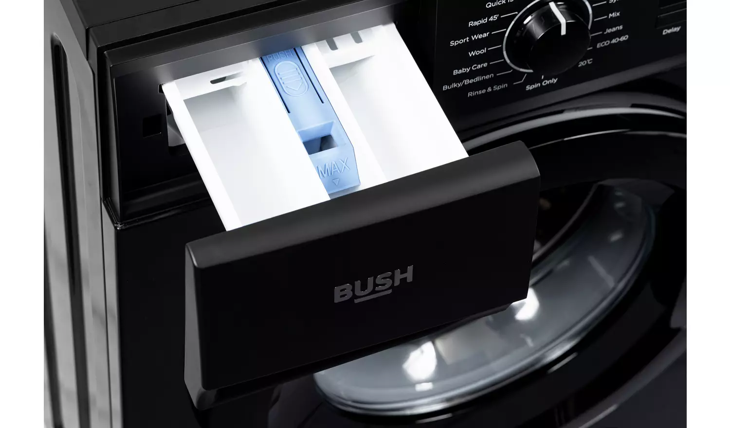 Bush WMSAA714EB 7KG 1400 Spin Washing Machine - Black