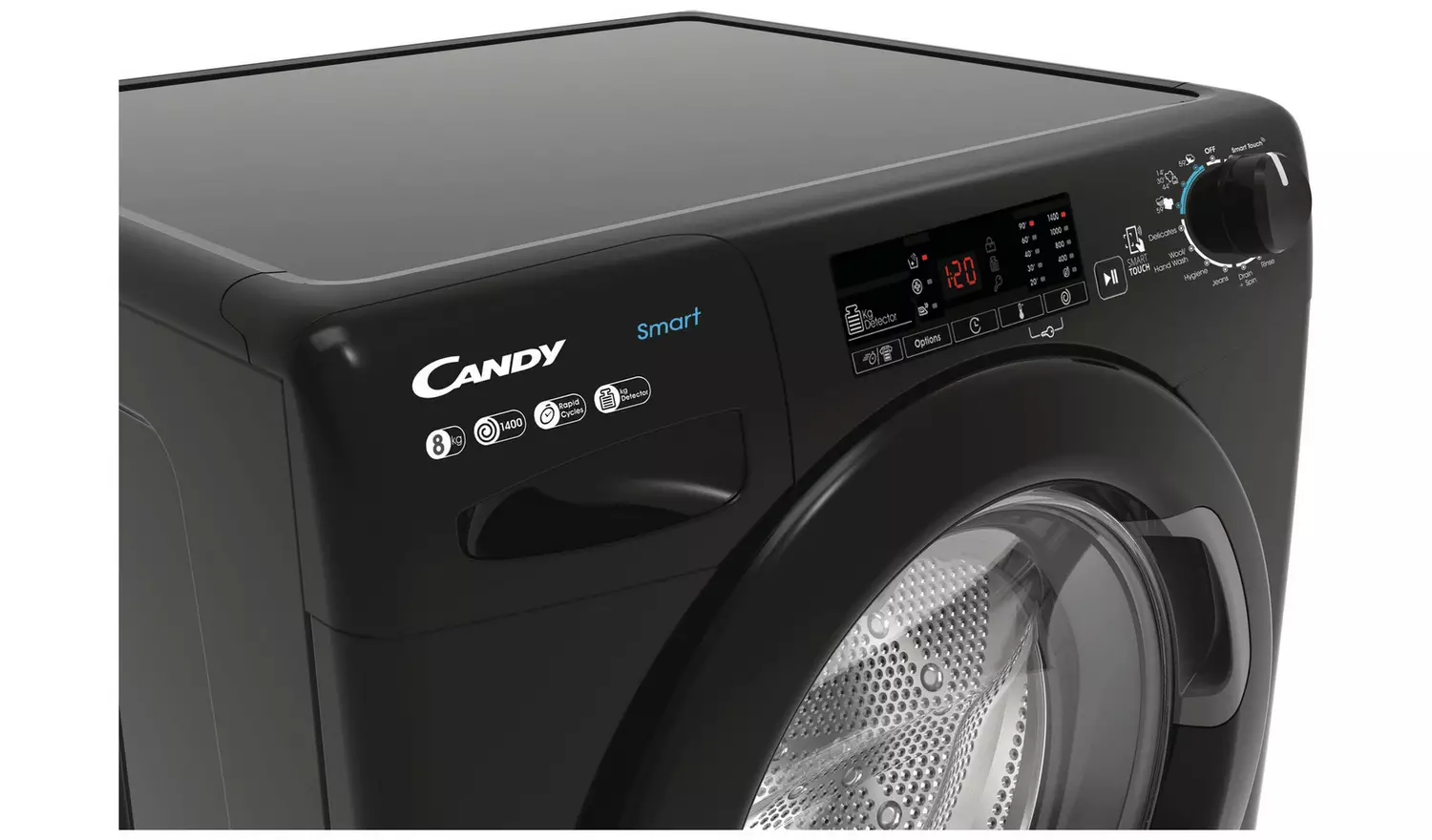 Candy CS 148TWBB4 8KG 1400 Spin Washing Machine - Black