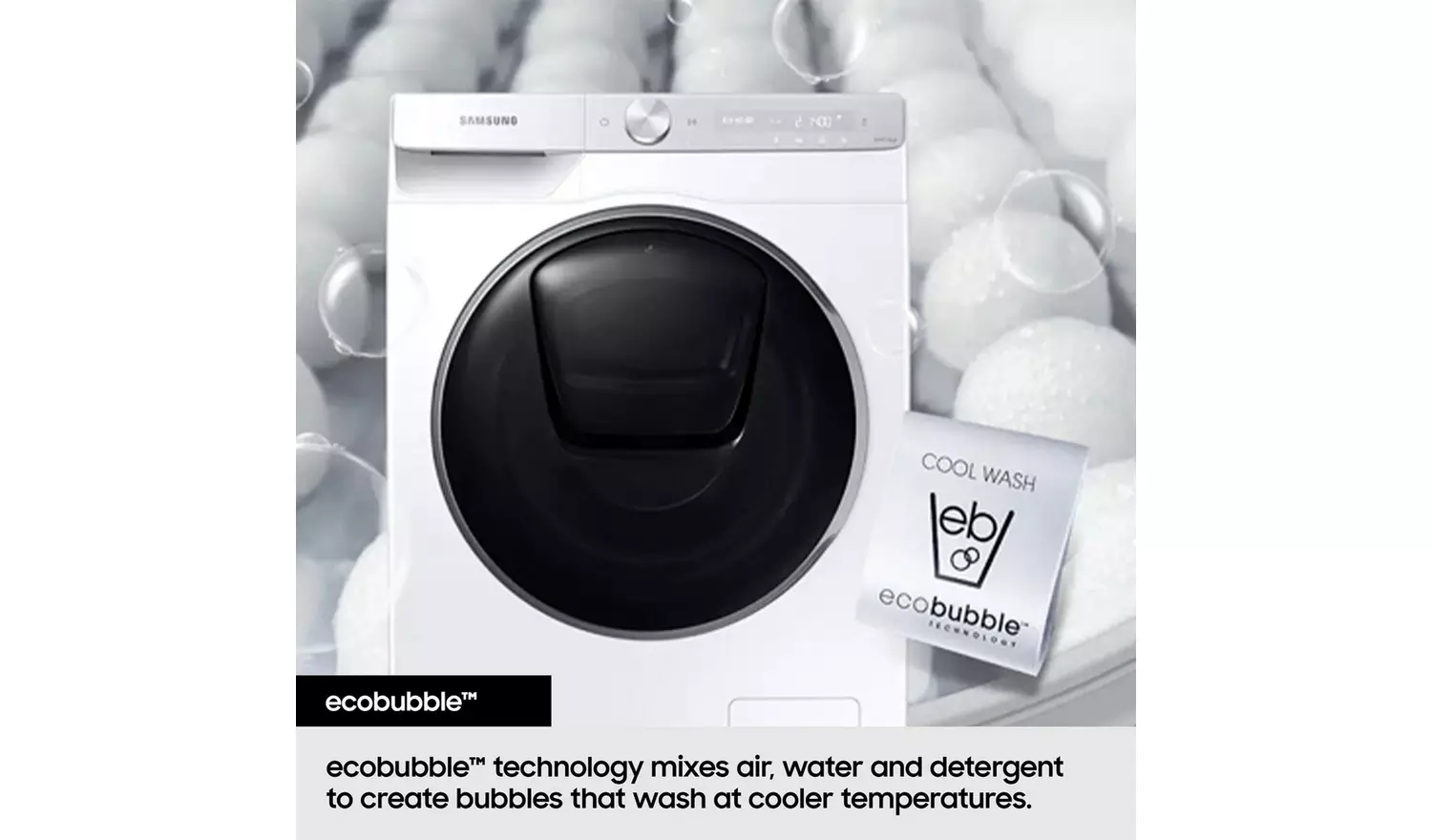 Samsung WW11DG5B25AEEU 11KG 1400 Spin Washing Machine-White