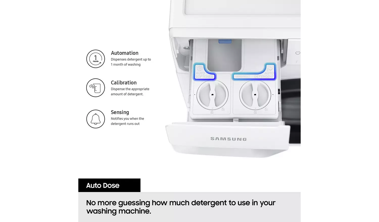 Samsung WW90DG6U85LBU1 9KG 1400 Spin Washing Machine - Black