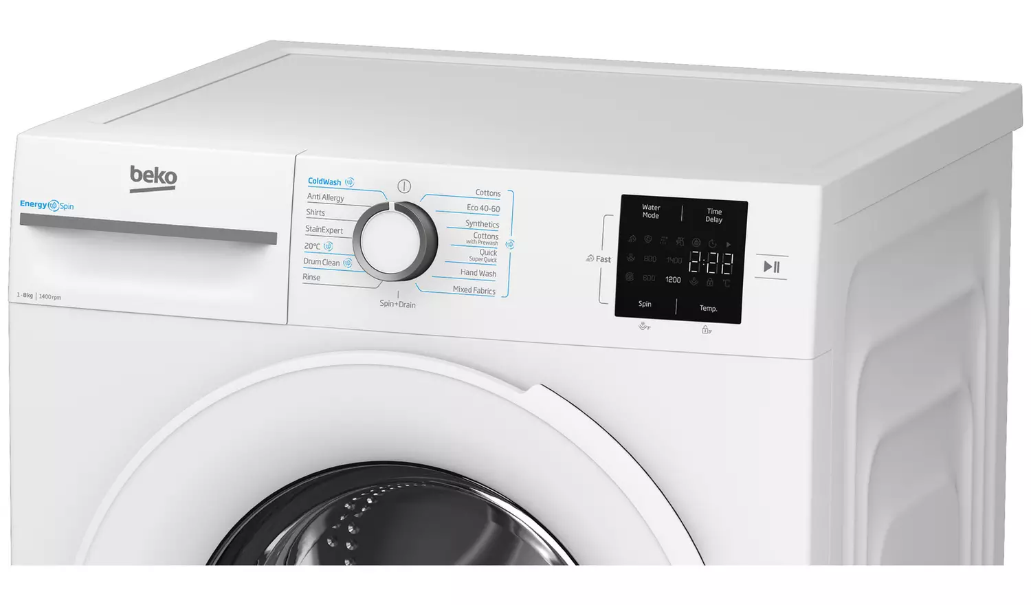 Beko EnergySpin BM3WT3841W 8kg 1400 Washing Machine – White