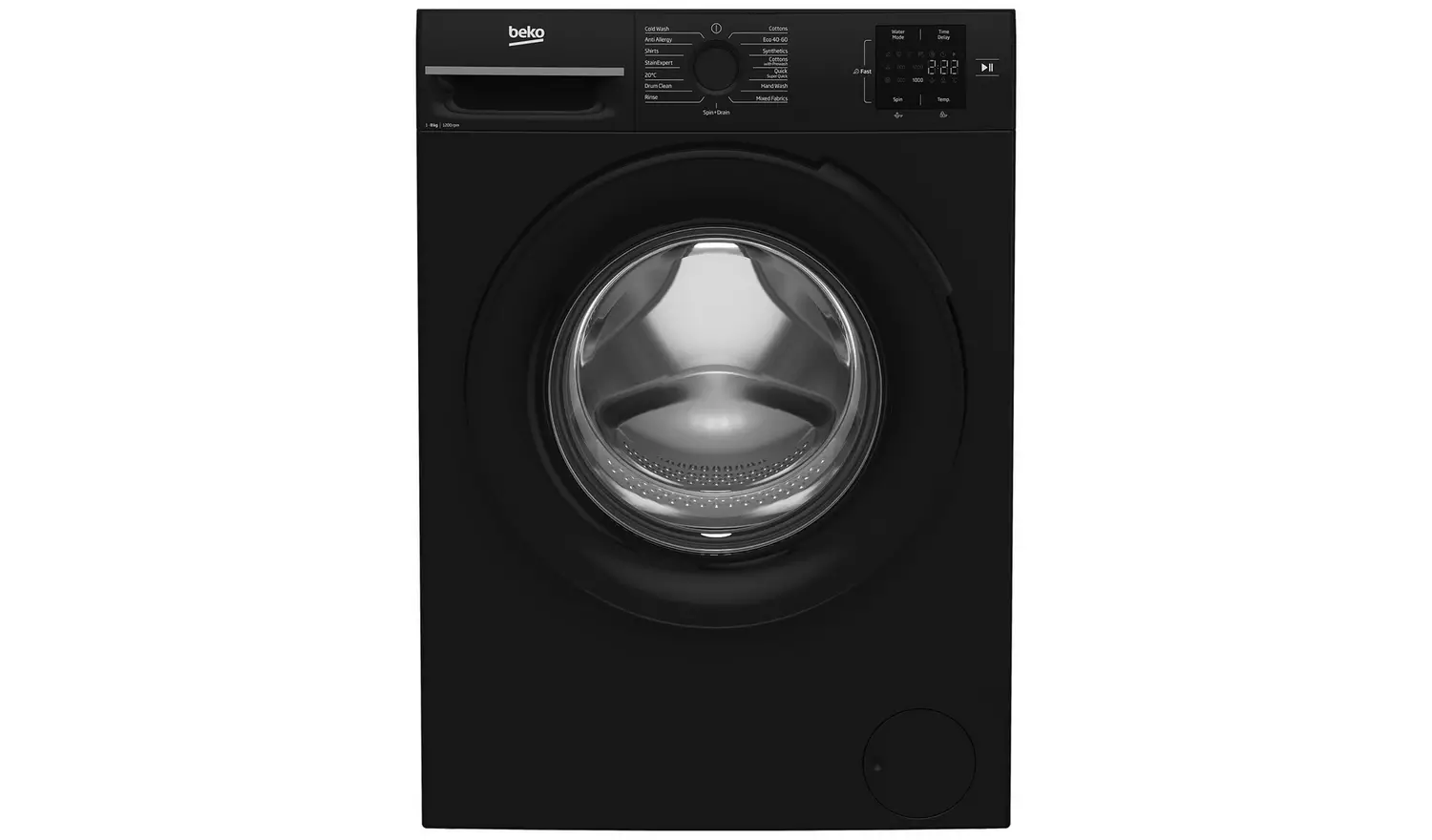 Beko BM1WT3821B 8KG 1200 Spin Washing Machine - Black