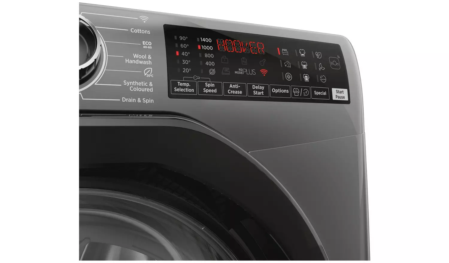 Hoover H3WPS4126TAMBR80 12KG 1400 Washing Machine - Graphite