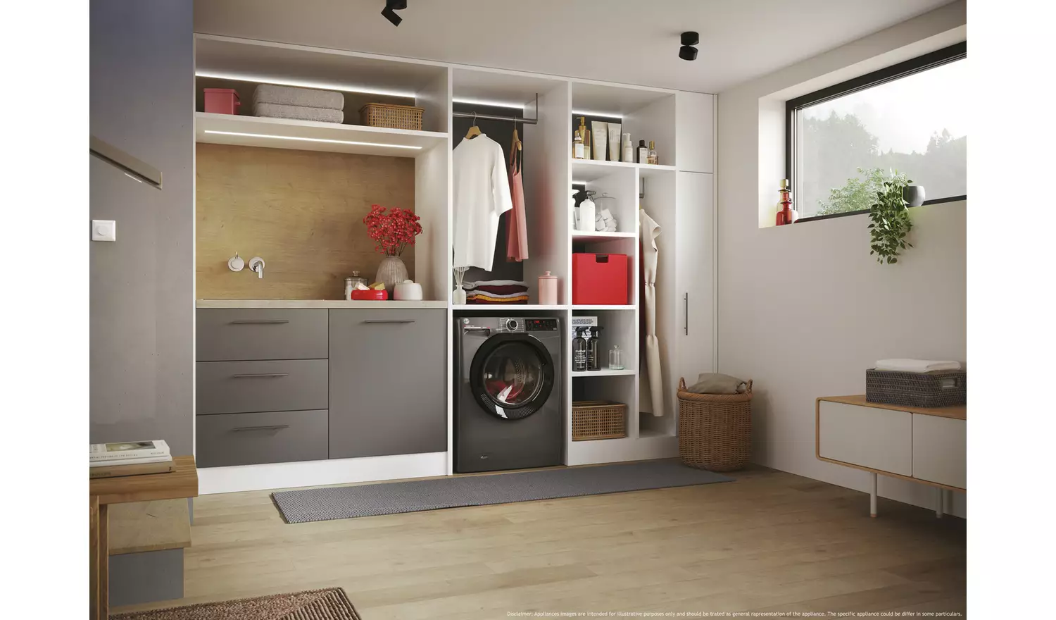 Hoover H3WPS4146TAMBR80 14KG 1400 Washing Machine – Graphite