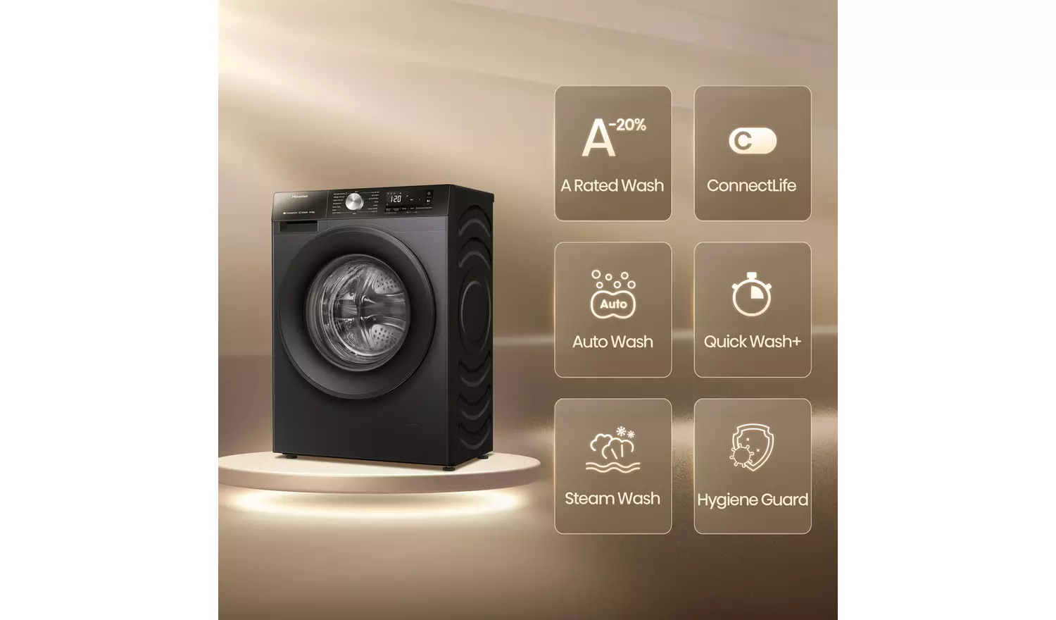 Hisense 3S Series WF3S1043BB3 WIFI 10kg Washing Machine