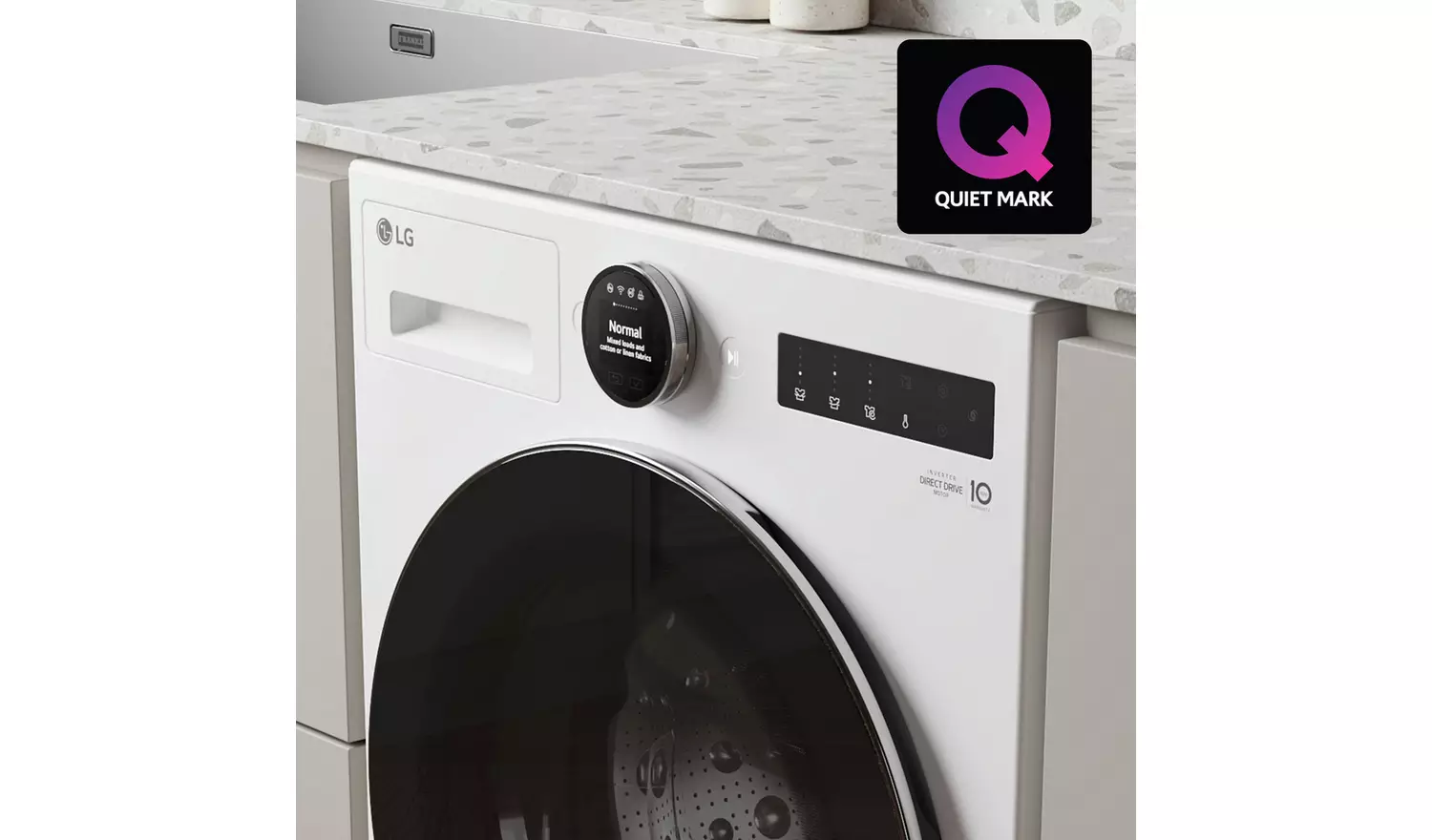 LG F4X7011TWB 11KG 1400 Spin Washing Machine - White