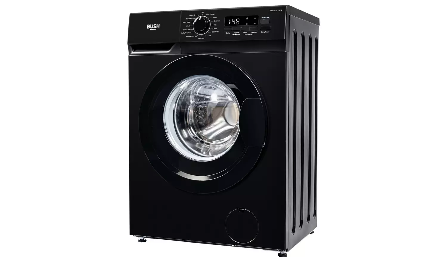 Bush WMSAA714EB 7KG 1400 Spin Washing Machine - Black