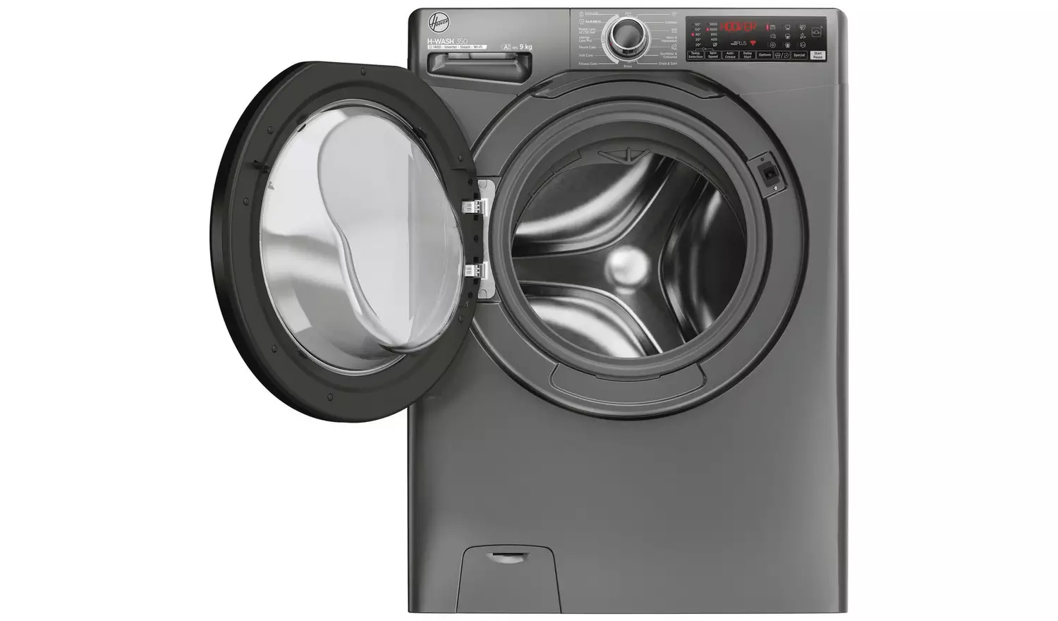 Hoover H3WPS496TAMBR680 9KG 1400 Washing Machine - Graphite