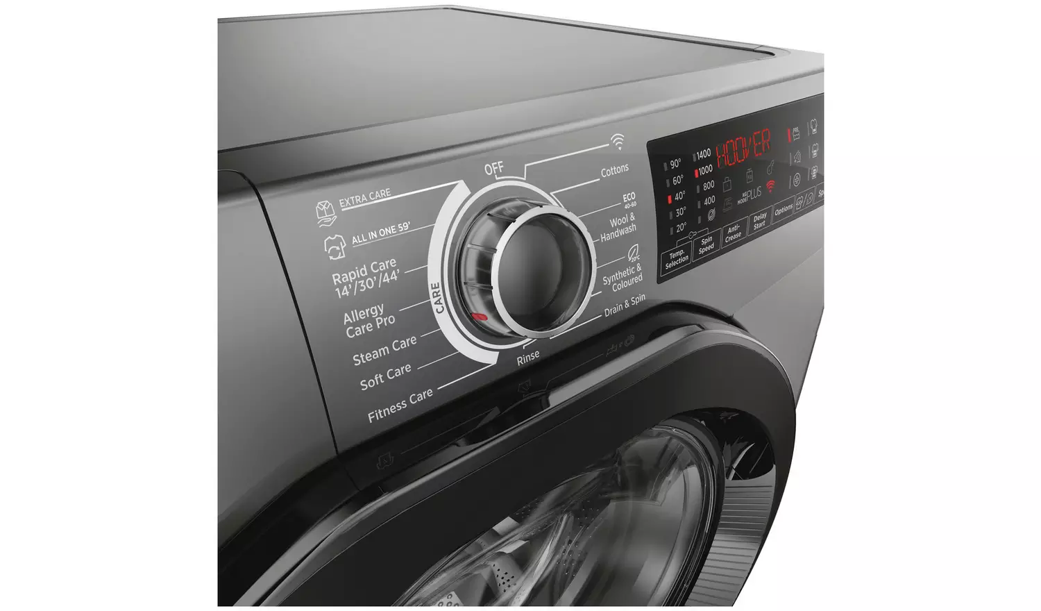 Hoover H3WPS496TAMBR680 9KG 1400 Washing Machine - Graphite
