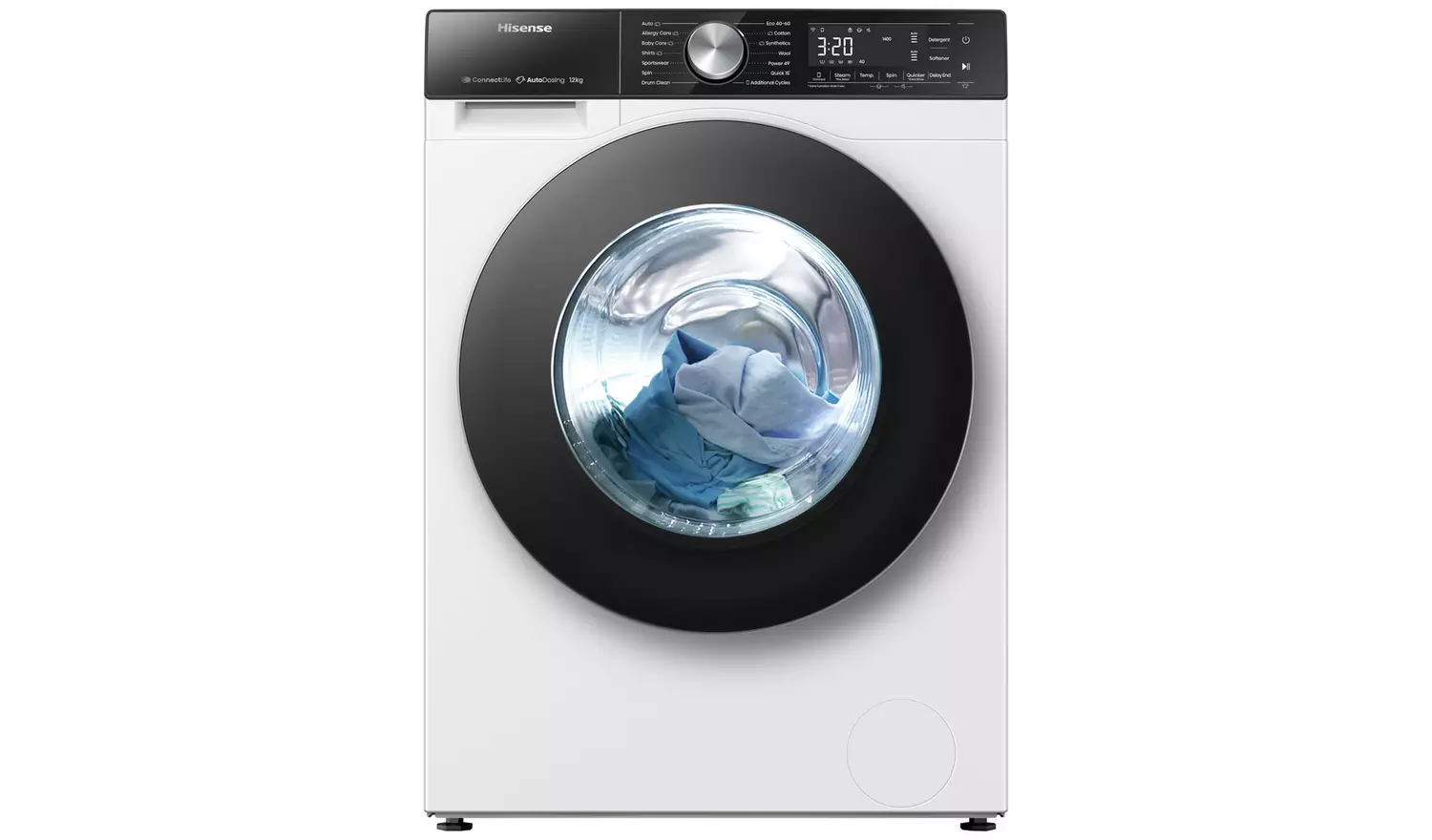 Hisense WF5S1245BW 12KG 1400 Spin Washing Machine - White