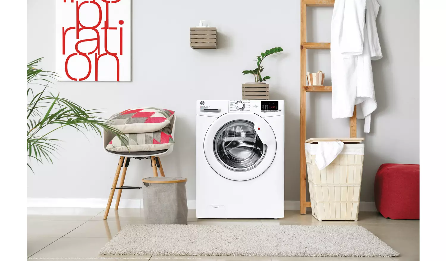 Hoover H3W 492DA4/1-80 9KG 1400 Spin Washing Machine - White