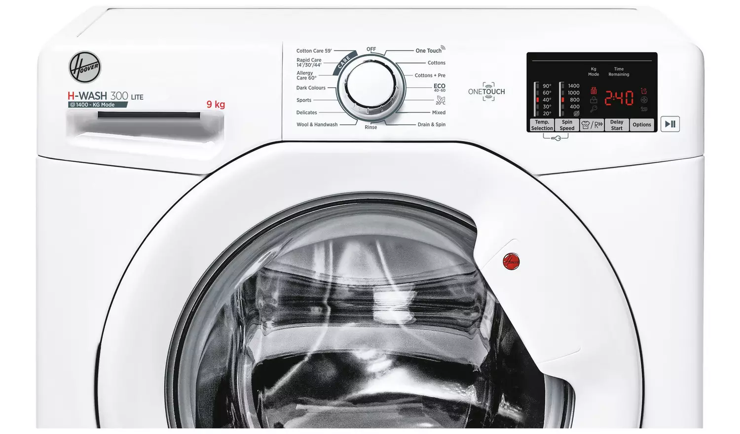 Hoover H3W 492DA4/1-80 9KG 1400 Spin Washing Machine - White