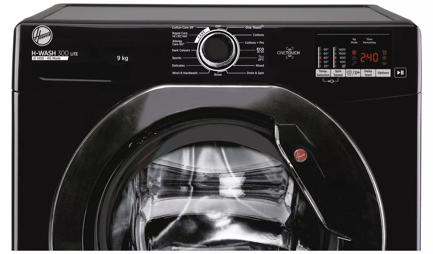 Hoover H3W492DABB4/1-80 9KG 1400 Washing Machine - Black