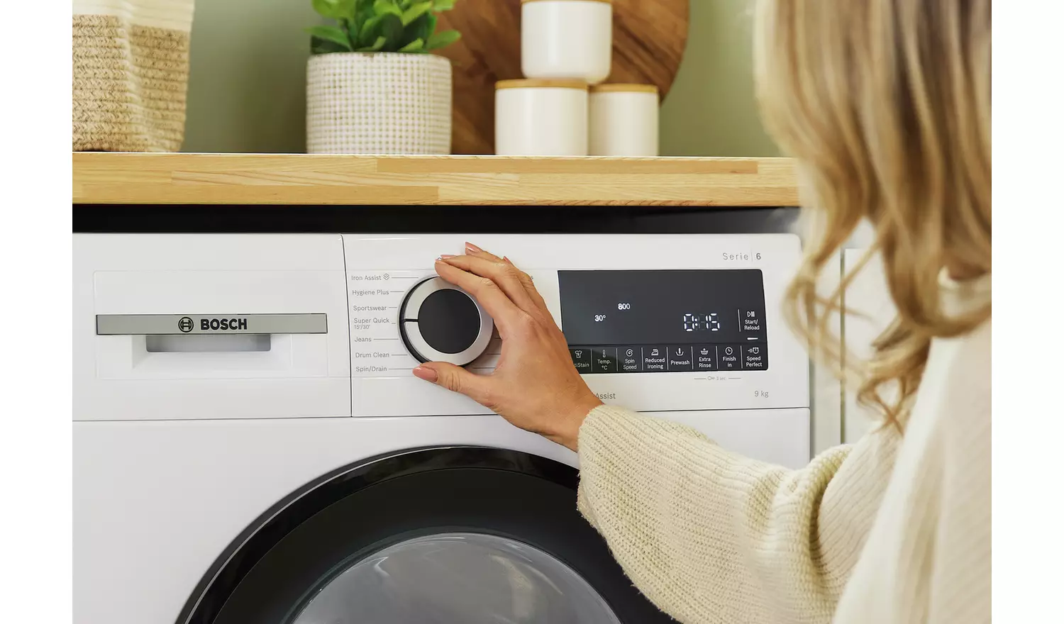 Bosch WGG24400GB 9KG 1400 Spin Wachine Machine - White