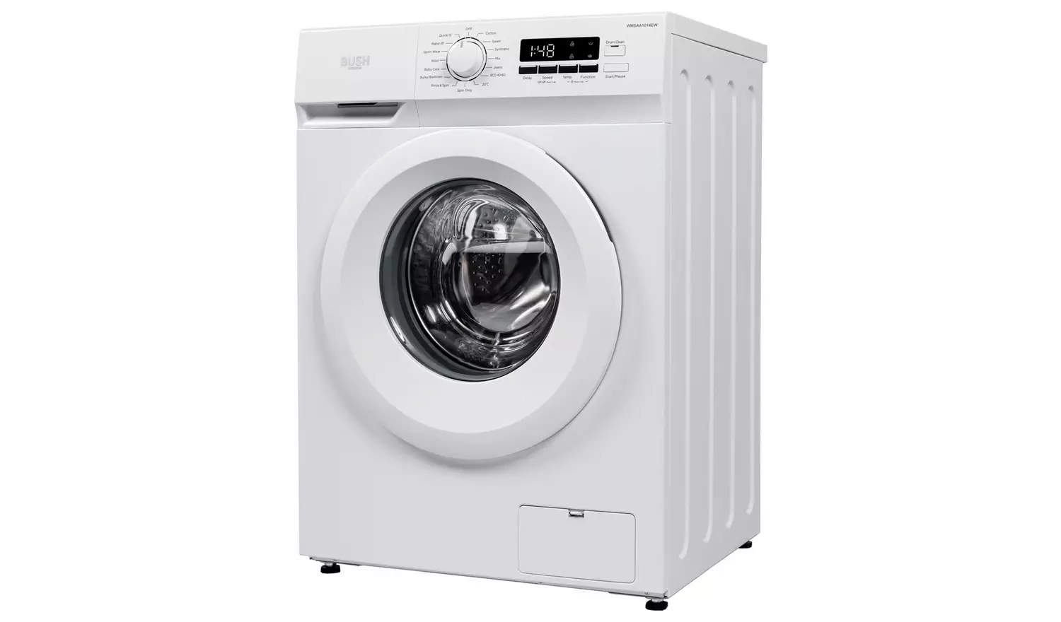 Bush WMSAA1014EW 10KG 1400 Spin Washing Machine - White