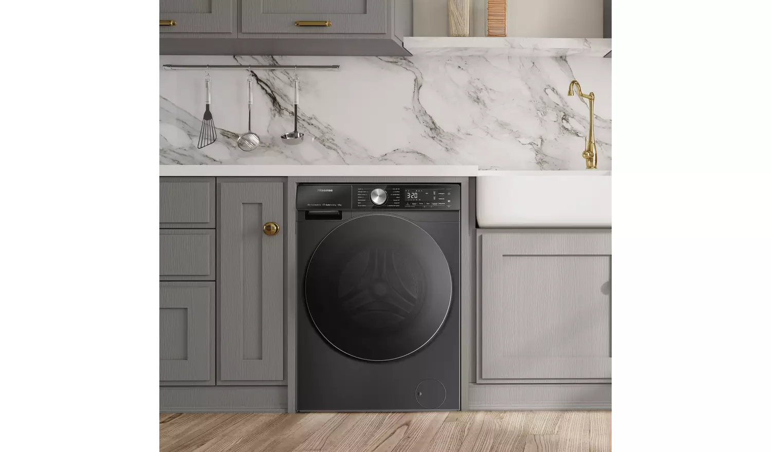 Hisense WF5S1245BB 12KG 1400 Spin Washing Machine- Black