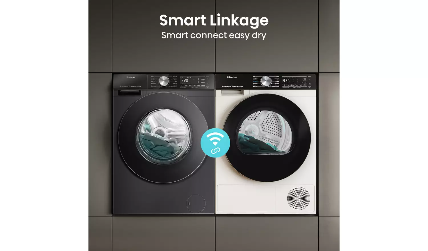 Hisense WF5S1245BB 12KG 1400 Spin Washing Machine- Black