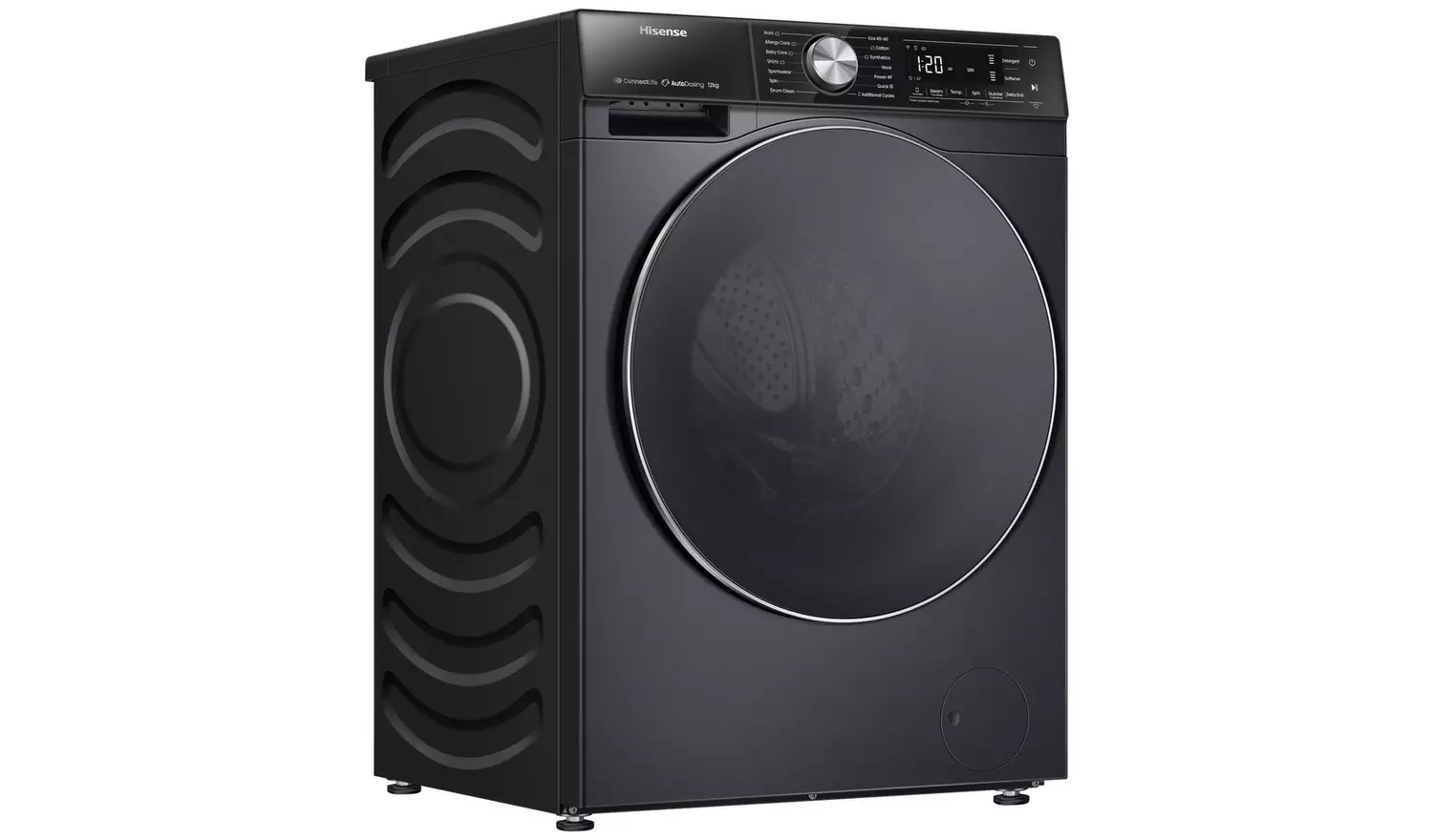 Hisense WF5S1245BB 12KG 1400 Spin Washing Machine- Black