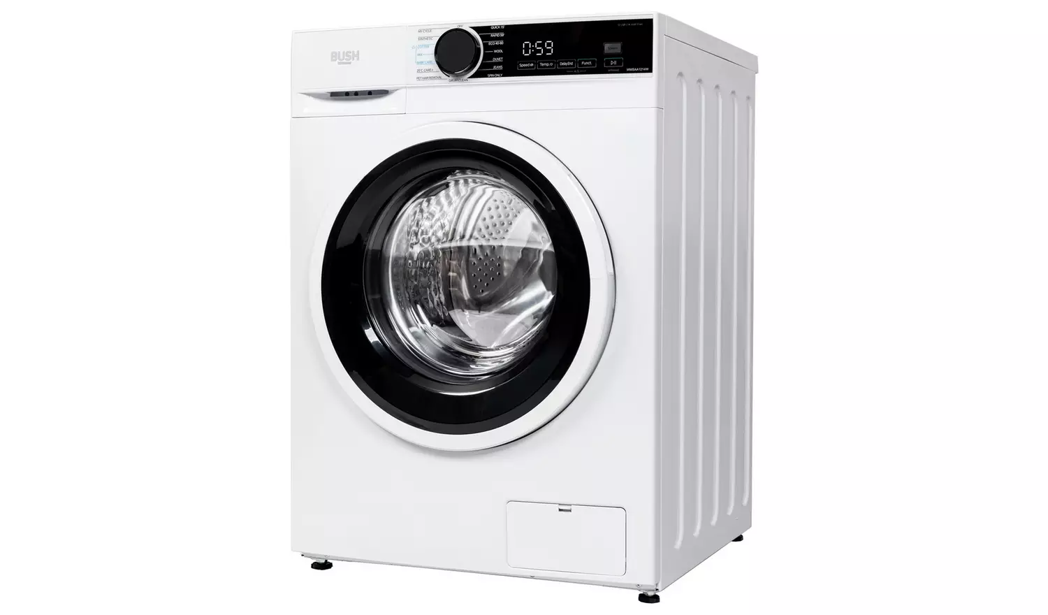 Bush WMSAA1214W 1400 12KG Spin Washing Machine - White