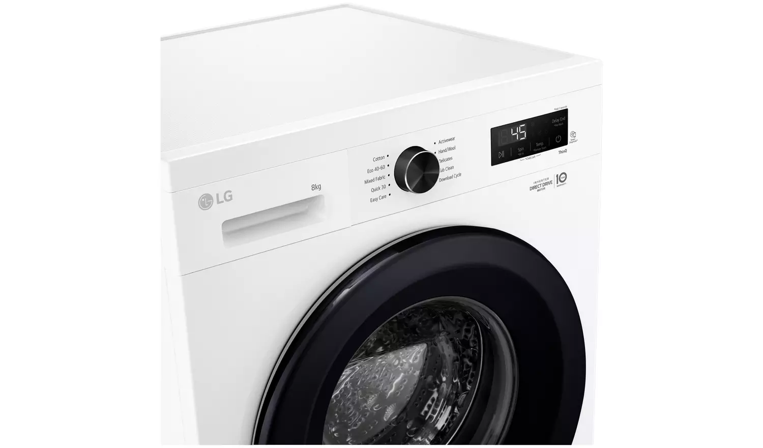 LG F4X1008NWK 8KG 1400 Spin Washing Machine - White