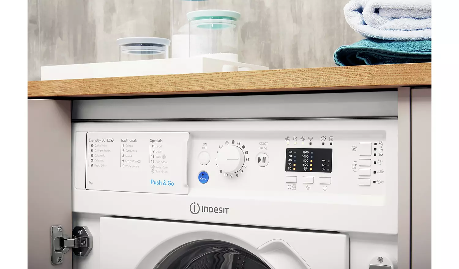 Indesit BIWMIL71252 7KG 1200 Spin Washing Machine - White