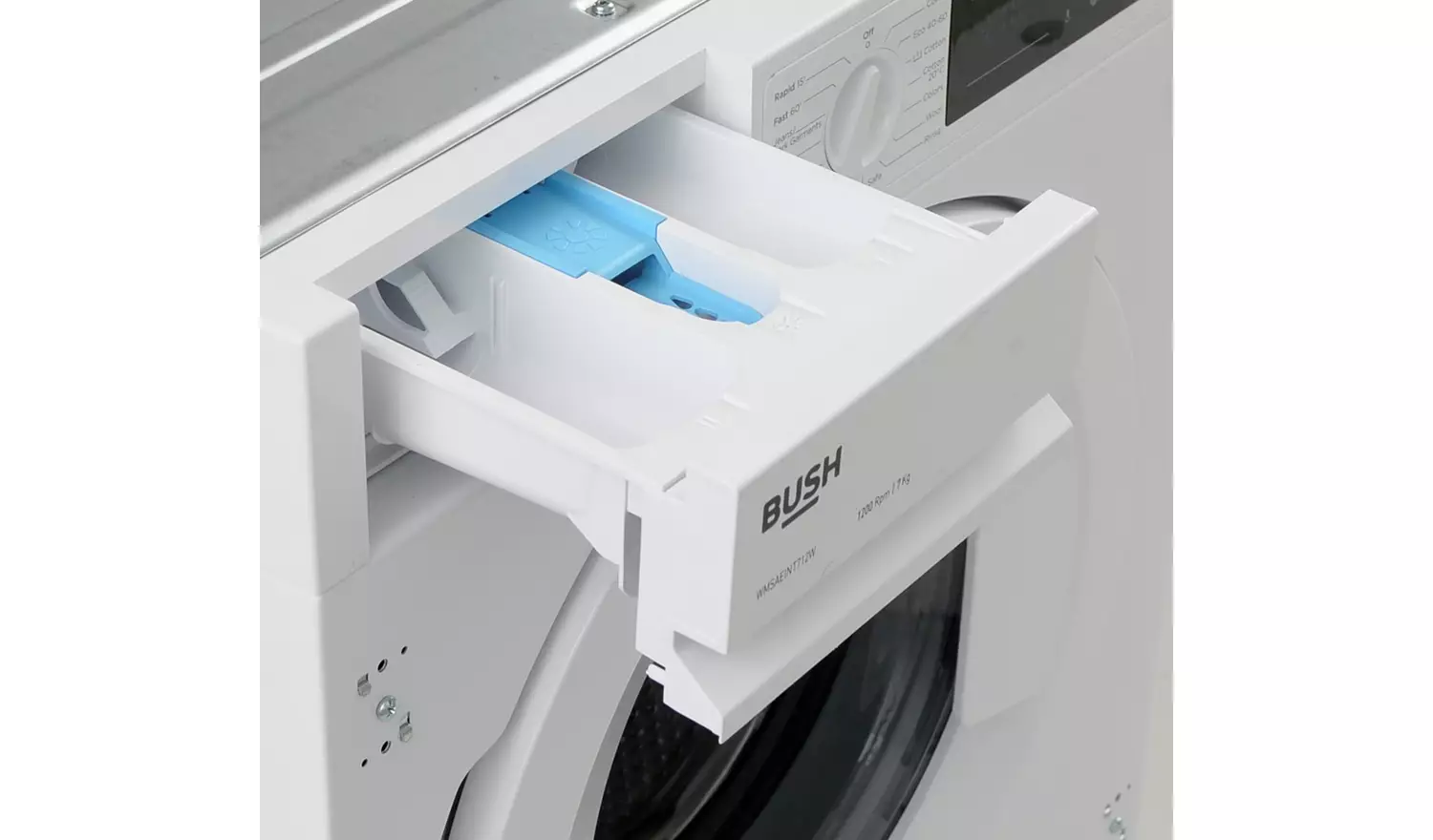 Bush WMSAEINT712W 7KG 1200 Spin Integrated Washing Machine