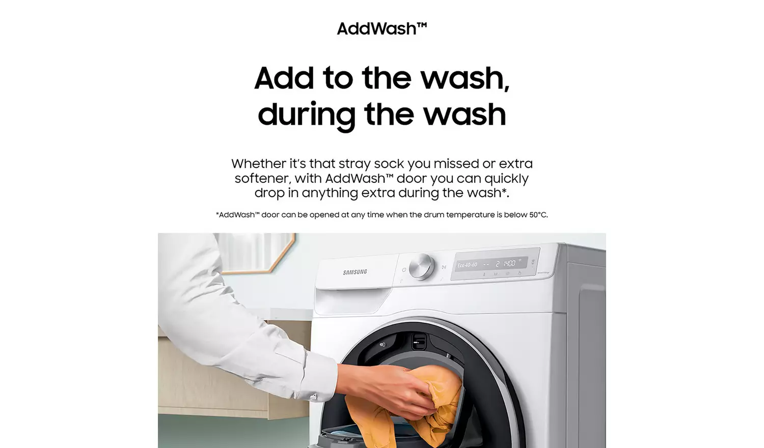 Samsung AI Energy WW90T554DAN 9kg Washing Machine - Graphite