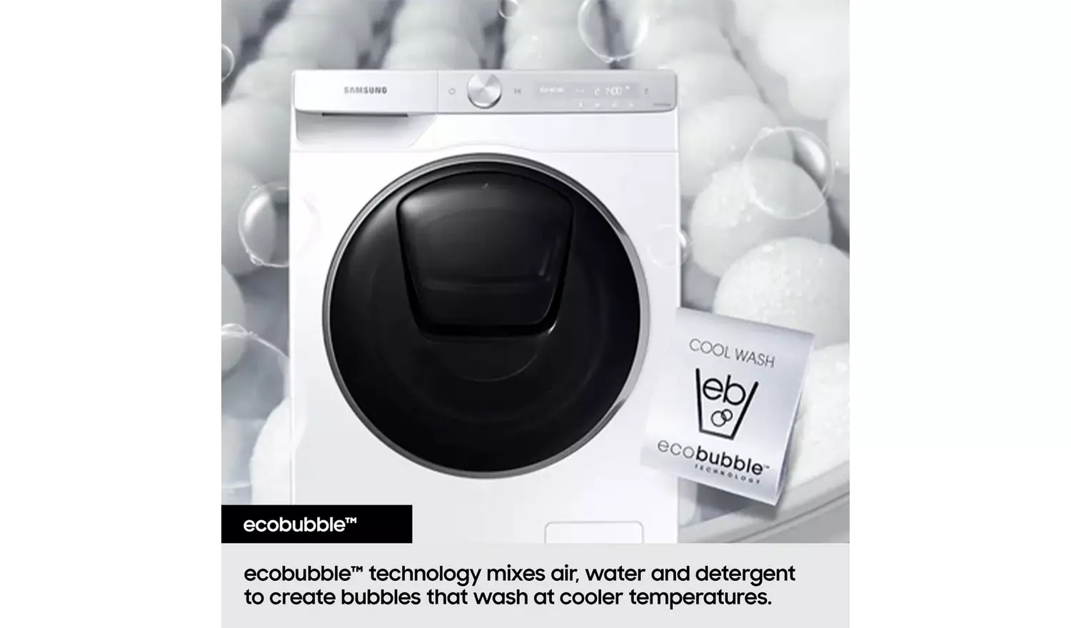 Samsung AI Energy WW90T554DAN 9kg Washing Machine - Graphite