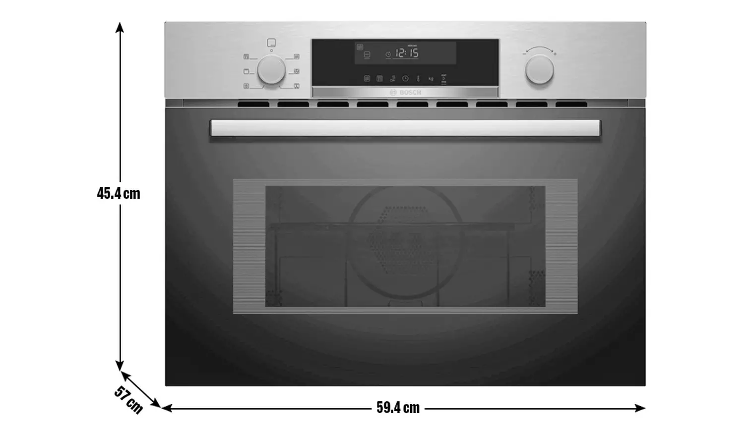 Bosch CMA583MS0B Built In Combination Microwave - Silver