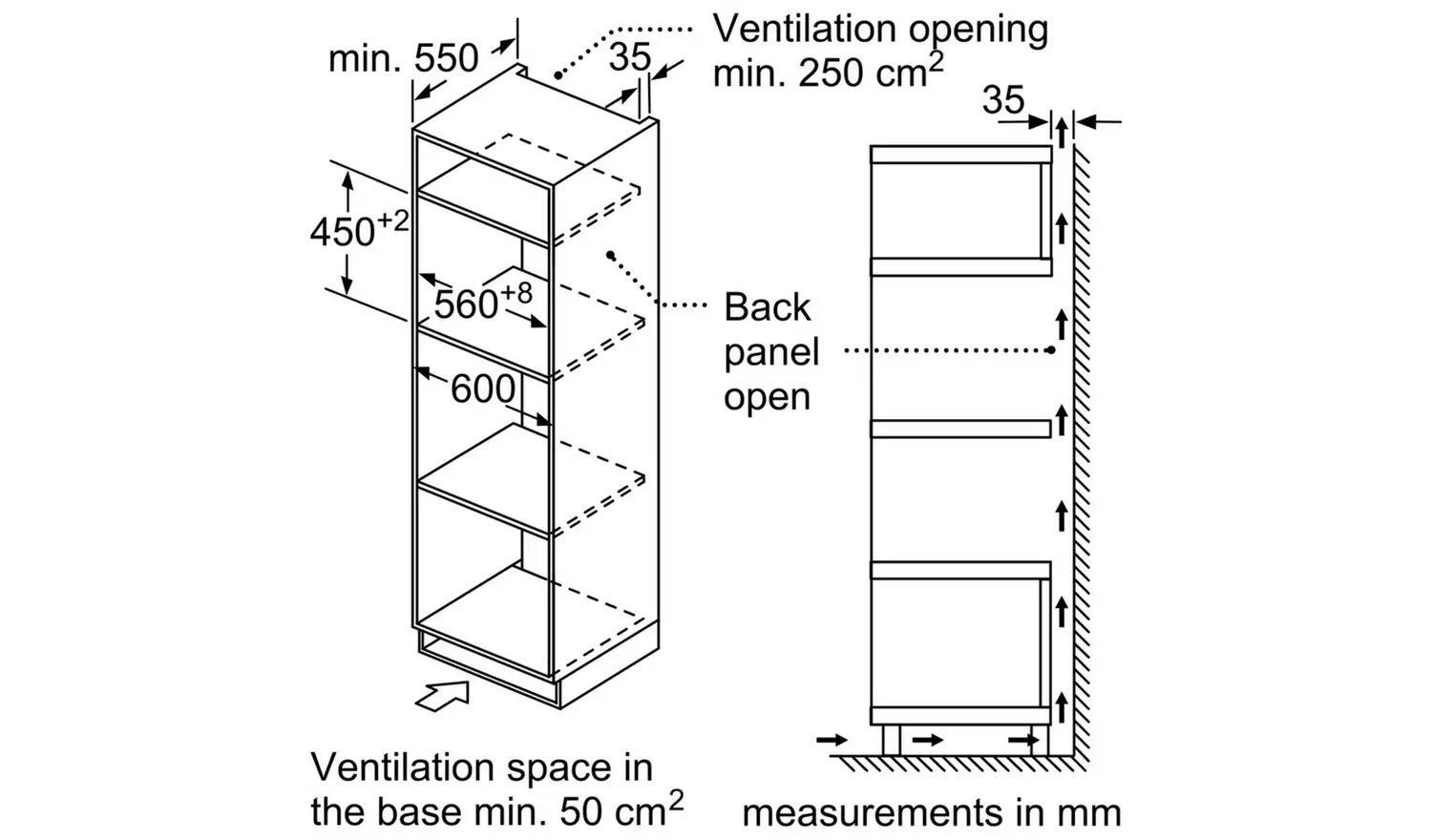Bosch CMA583MS0B Built In Combination Microwave - Silver
