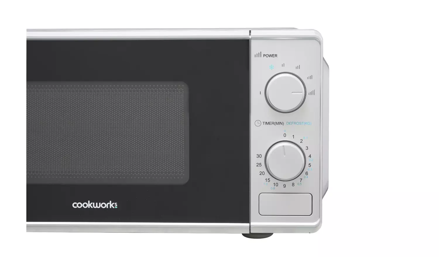 Cookworks 700W Manual Microwave - Silver