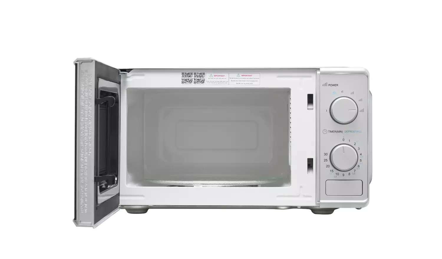 Cookworks 700W Manual Microwave - Silver