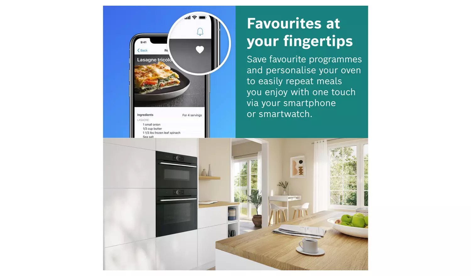 Bosch CMG7241B1B 900W Built In Combination Microwave - Black