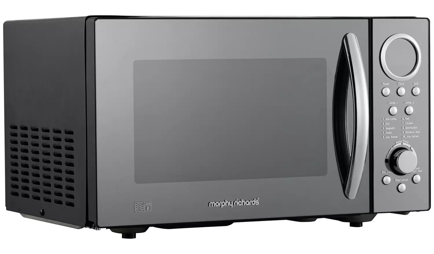 Morphy Richards 900W Standard Microwave with Grill - Black
