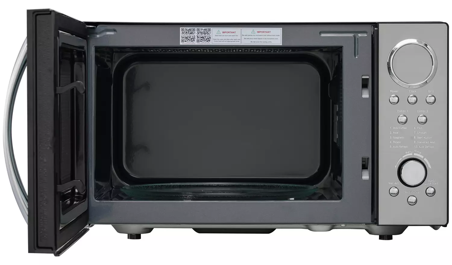 Morphy Richards 900W Standard Microwave with Grill - Black