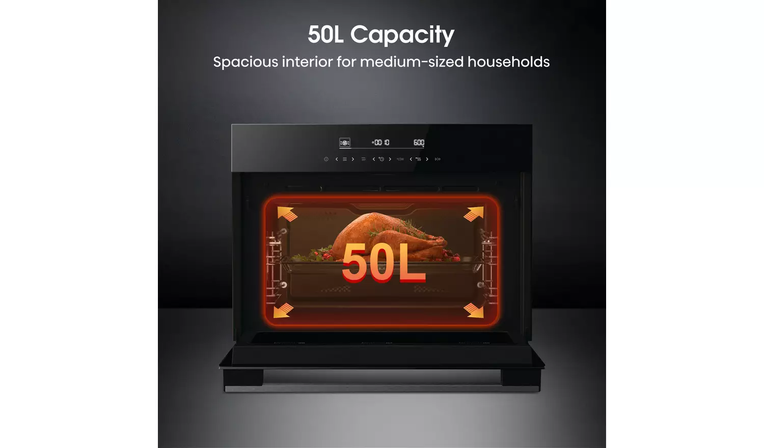 Hisense BIM45342ADBGUK 1000W Built In Combination Microwave