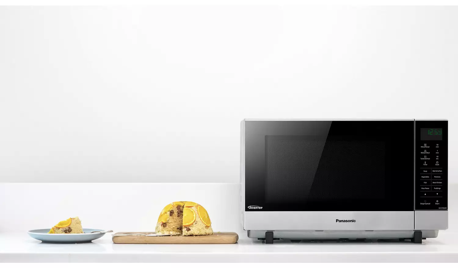 Panasonic 1000W Standard Flatbed Microwave NN-SF464M Silver