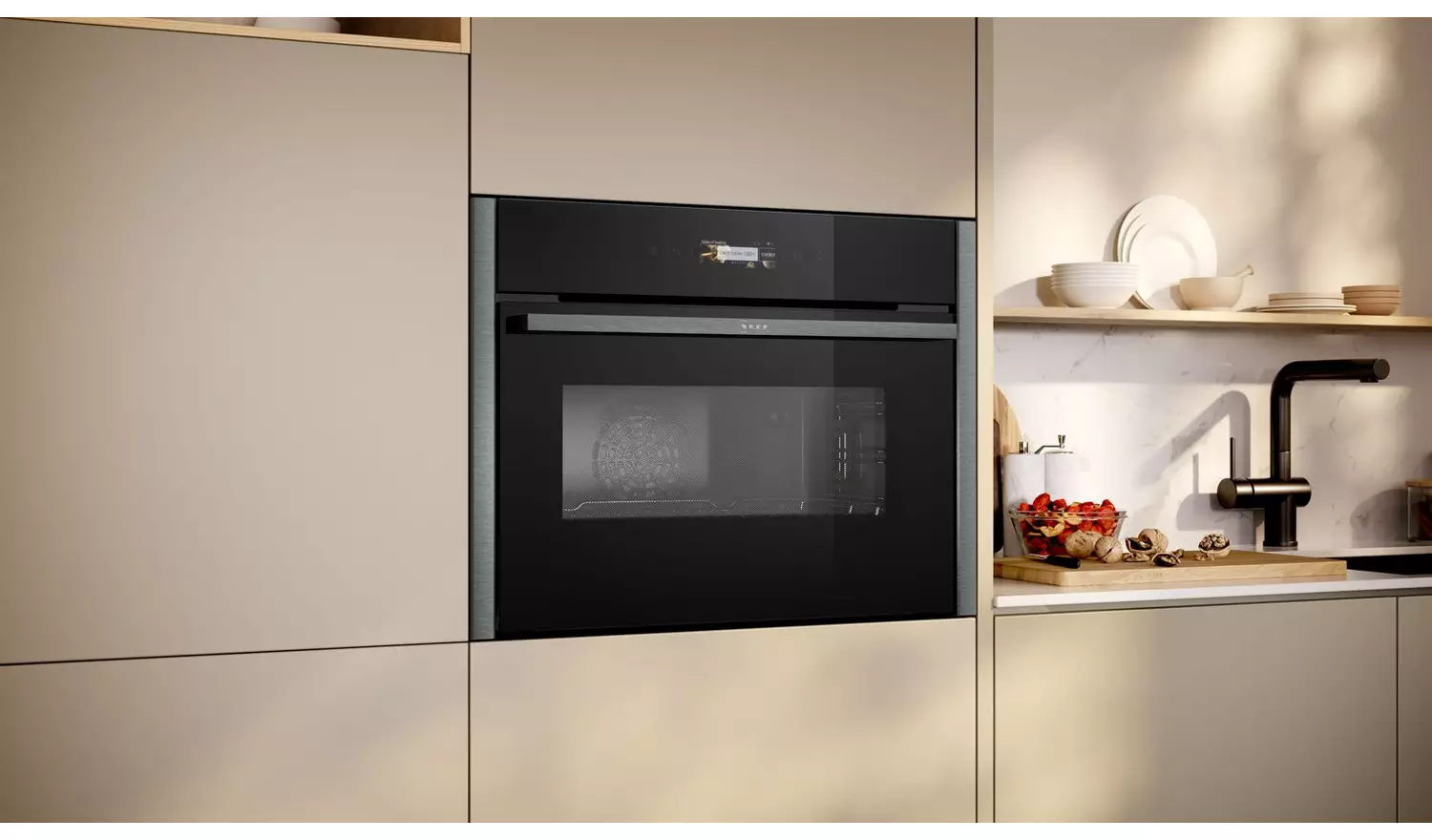 Neff N70 C24MR21G0B 900W Built In Combination Microwave