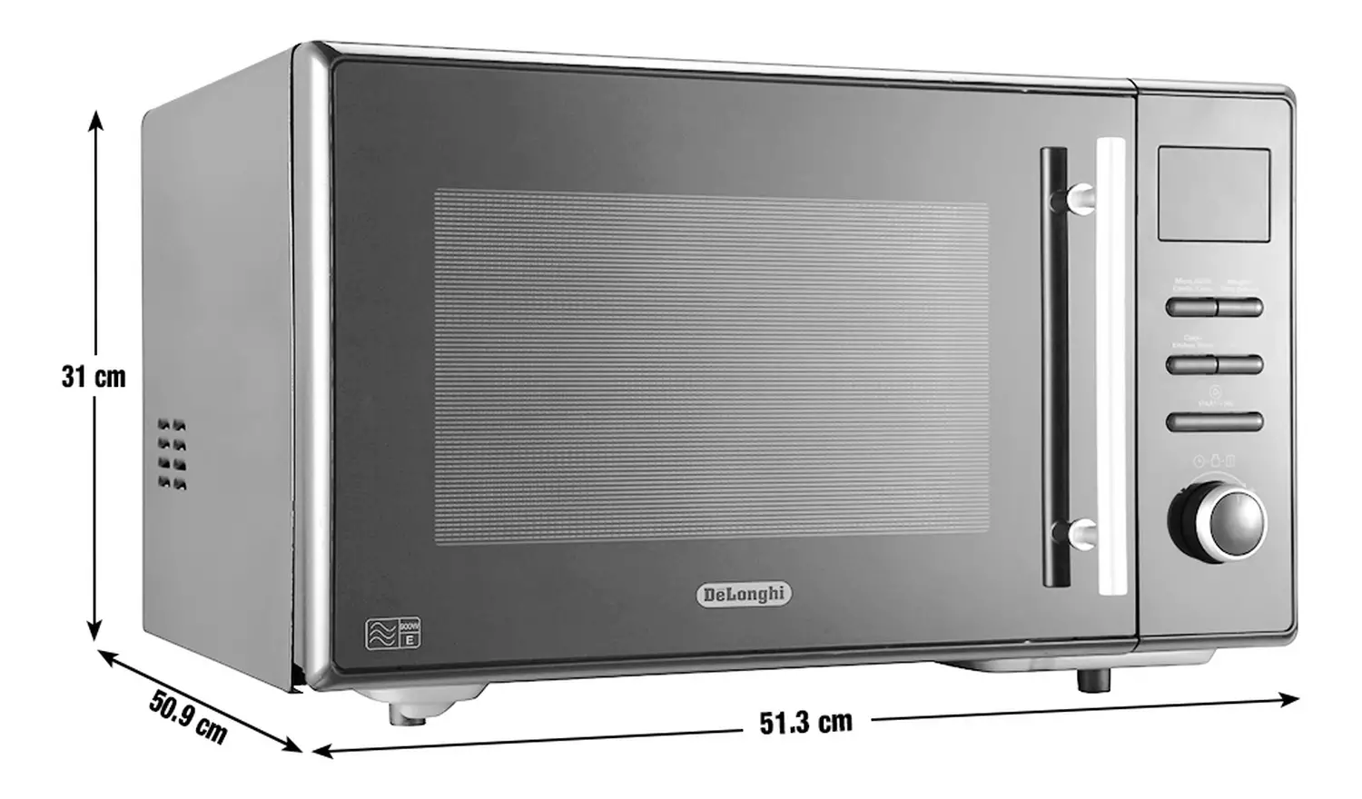 De'Longhi 900W Enamel Cavity Combination Microwave - Black