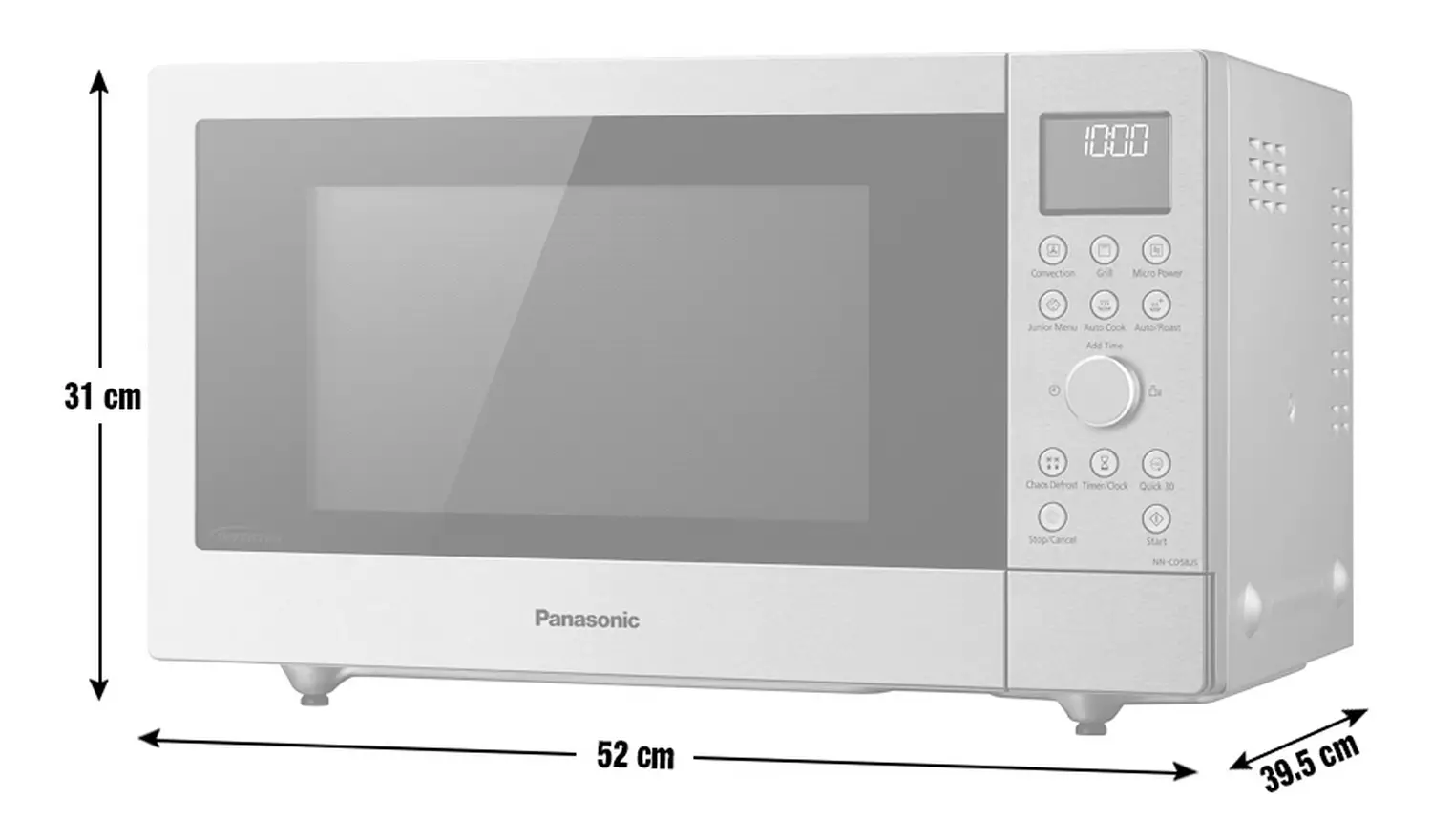 Panasonic 1000W Combination Microwave Oven 27L NN-CD58-Steel