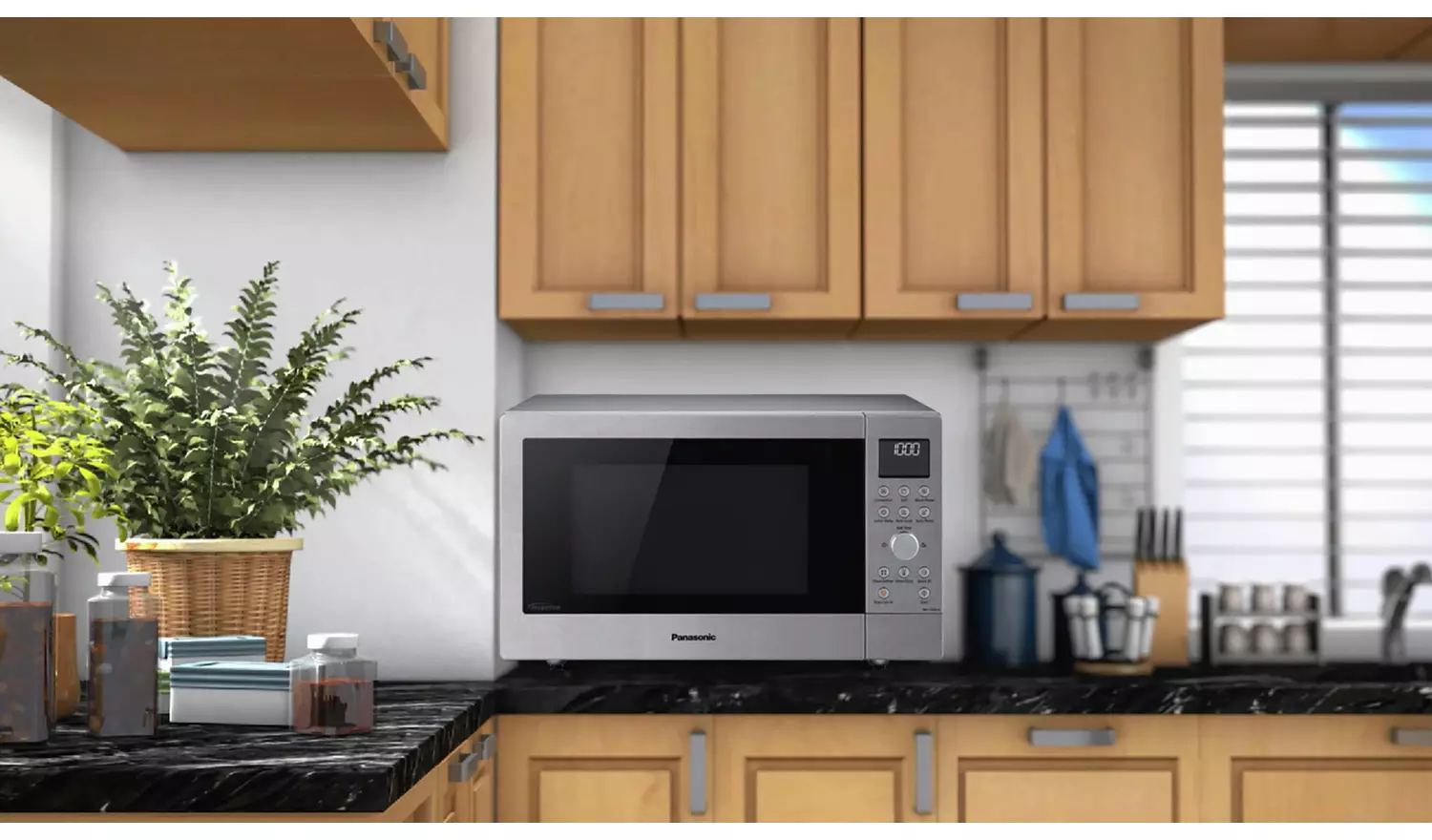 Panasonic 1000W Combination Microwave Oven 27L NN-CD58-Steel