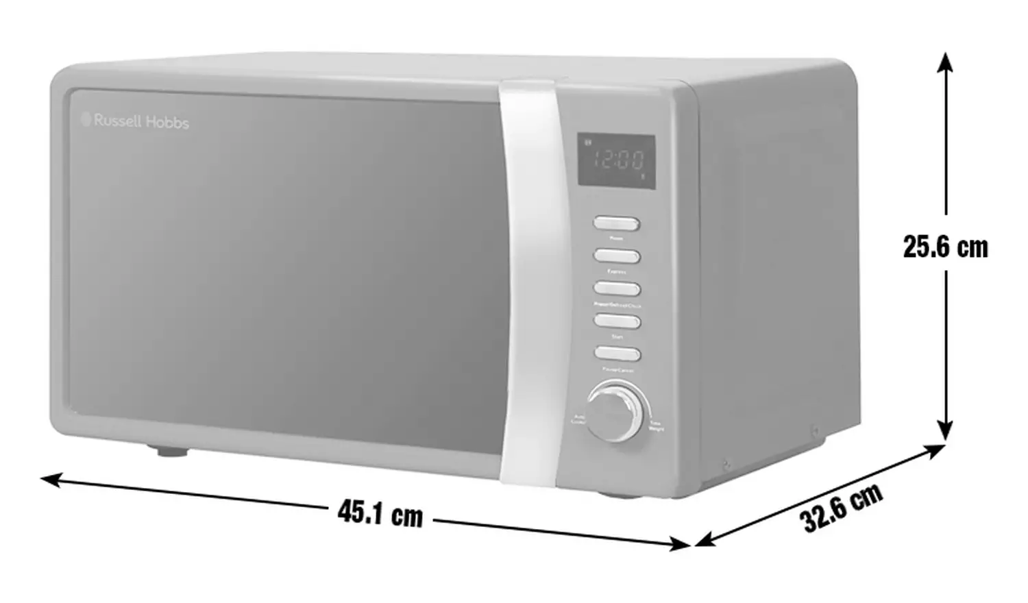 Russell Hobbs Worcester 700W Standard Microwave - Grey