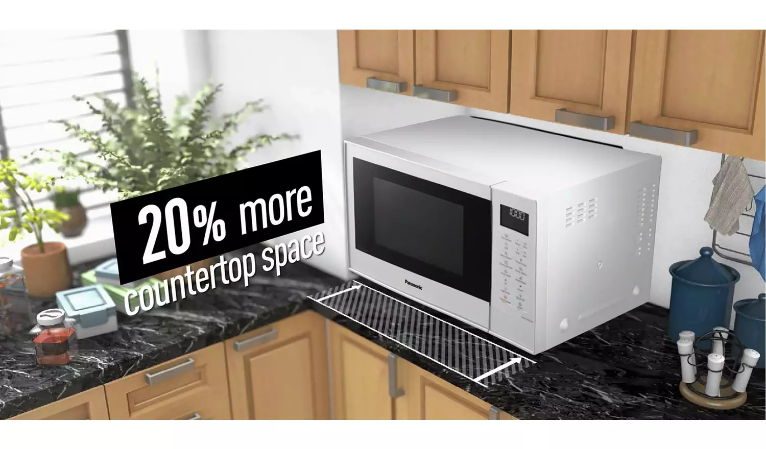 Panasonic 1000W Combination Microwave Oven 27L NN-CT55-White